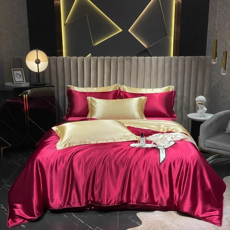 Lan Duo Mao Silk Blend Duvet Cover Set Mulberry Silk Edition