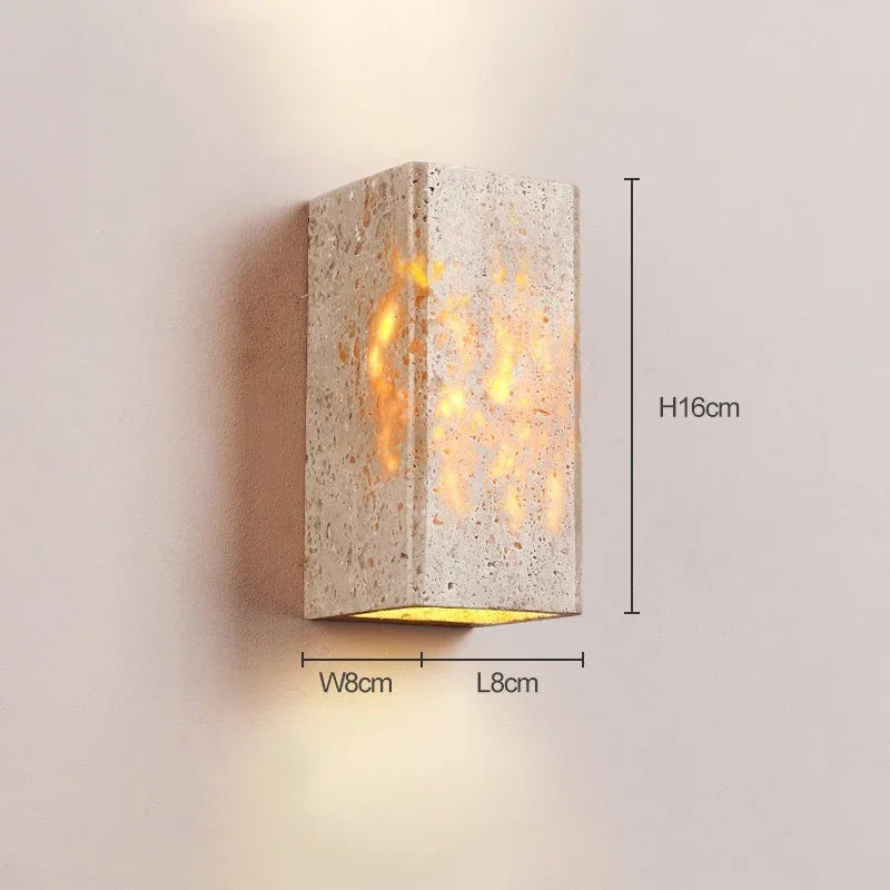 Wabi Sabi Yellow Marble Wall Lamp Exclusive Edition
