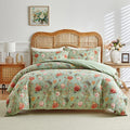 Vintage Floral Printed Duvet Cover Set – Soft Brushed Polyester Bedding Collection