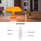 Classic Mushroom Table Lamp Modern Bauhaus Art Table Lamp Bedroom Bedside Lamp Danish Designer Orange Decorative Table Lamp