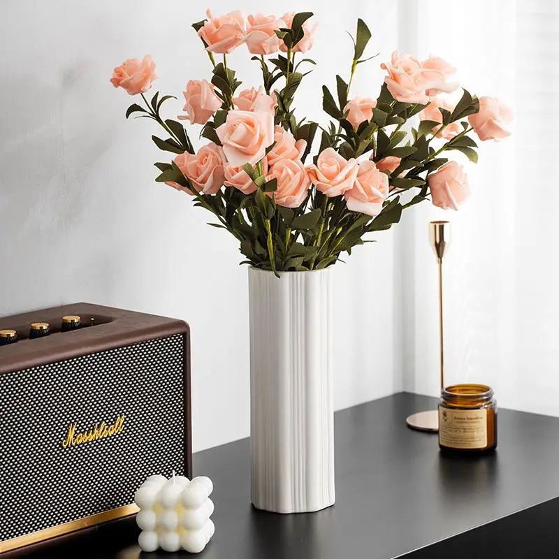 Pure White Ceramic Vase | Timeless Minimalist Home Décor