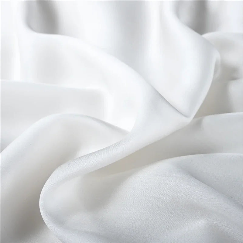 Cha Yu Paicn Natural Silk Fitted Sheet Double King Silk Twill Exclusive