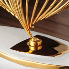 Abstract Ceramic Metal Sculpture Modern Home Decoration Living Room Desktop Office Decoration Accessories Crafts Gift W5315