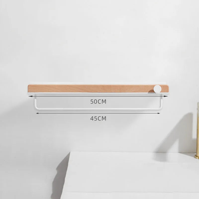 Aluminium Alloy Premium Edition Bathroom Wall Shelf White