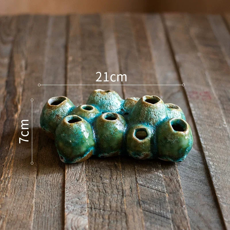Zen Barnacle Pottery Vase | Wabi-Sabi Home Décor