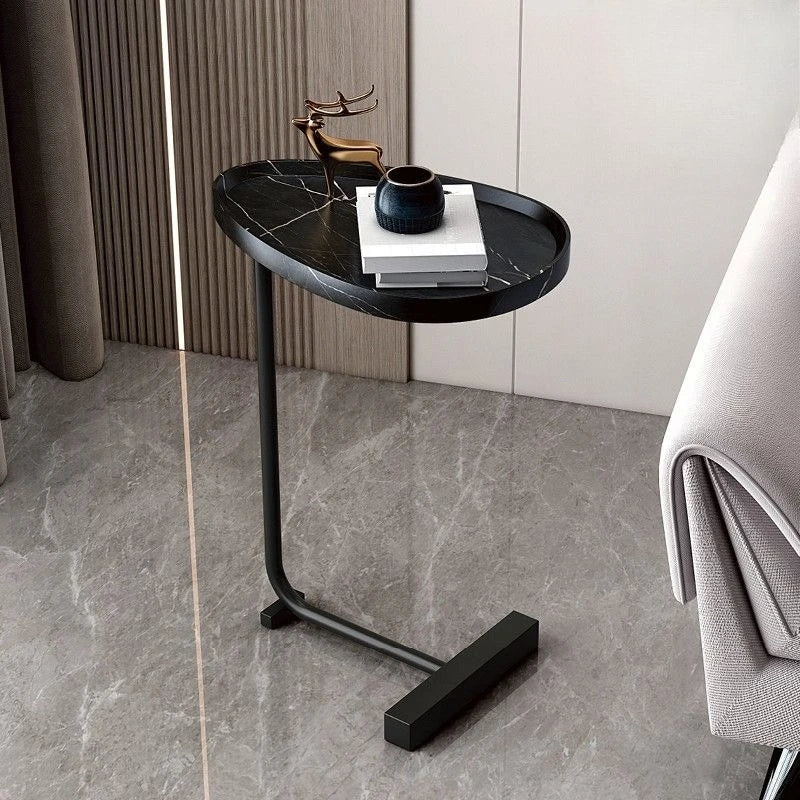 Elegant C-Shaped Side Table