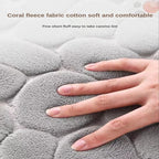 Cobblestone Embossed Bath Mat | Non-Slip & Absorbent | Machine Washable | 40×60cm