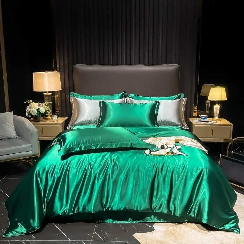 Lan Duo Mao Silk Blend Duvet Cover Set Mulberry Silk Edition