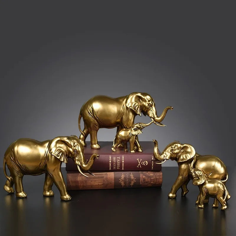 Sculptural Elephant Figurine | Luxury Resin Statue for Home Décor & Gifting