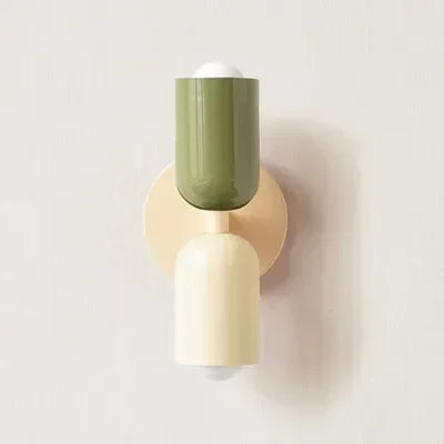 Macaron Wall Light | Nordic Bedside & Corridor Lamp | Colourful LED | E27
