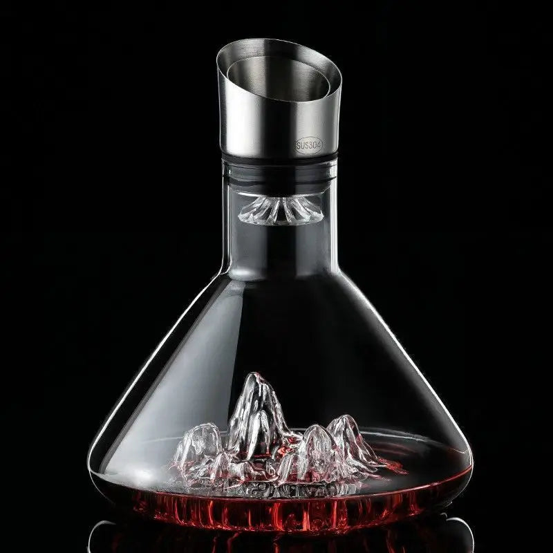 Handmade Crystal Whisky Decanter – Contemporary Home Bar Essential for Cocktail Shakers