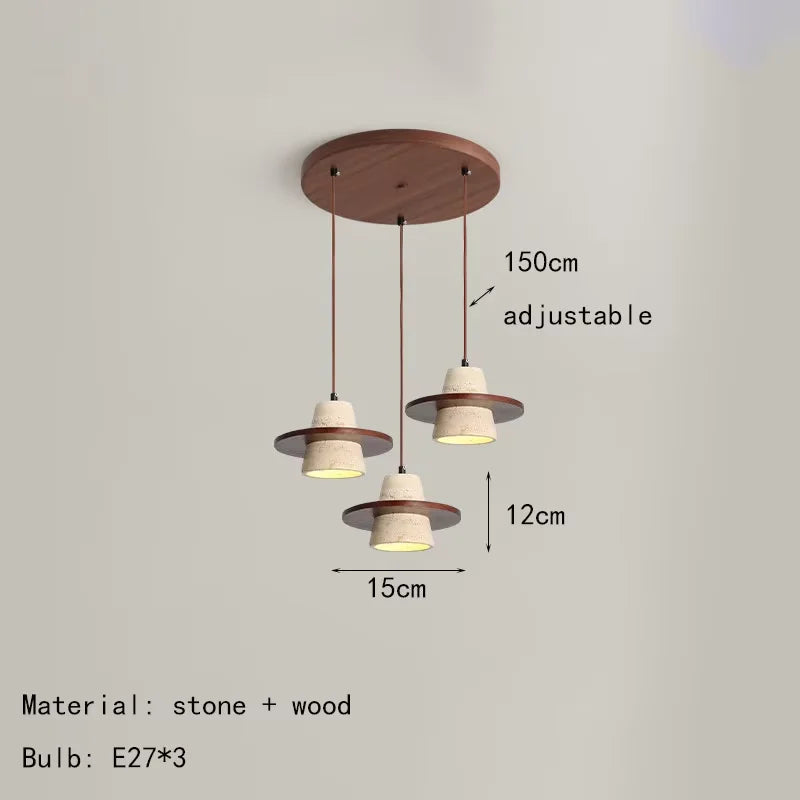 Brandless Yellow Cave Stone Bedside Pendant Light Wabi Sabi Ltd