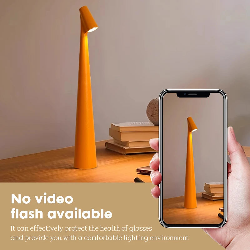 Portable LED Table Lamp USB Rechargeable Desk Light Creative Decorative Lighting Night Lamps Atmosphere Desktop Decor Light