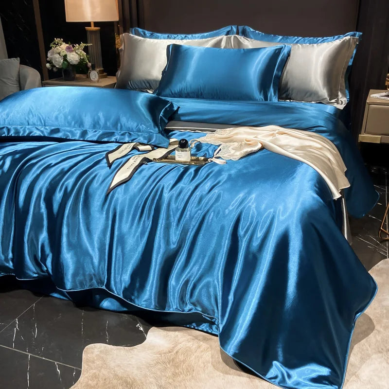 Lan Duo Mao Silk Blend Duvet Cover Set Mulberry Silk Edition