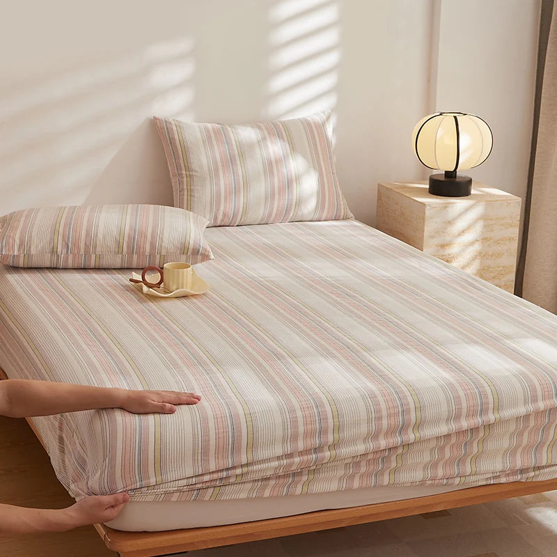 BotaniLuxe Floral Patchwork Cotton Fitted Sheet Exclusive