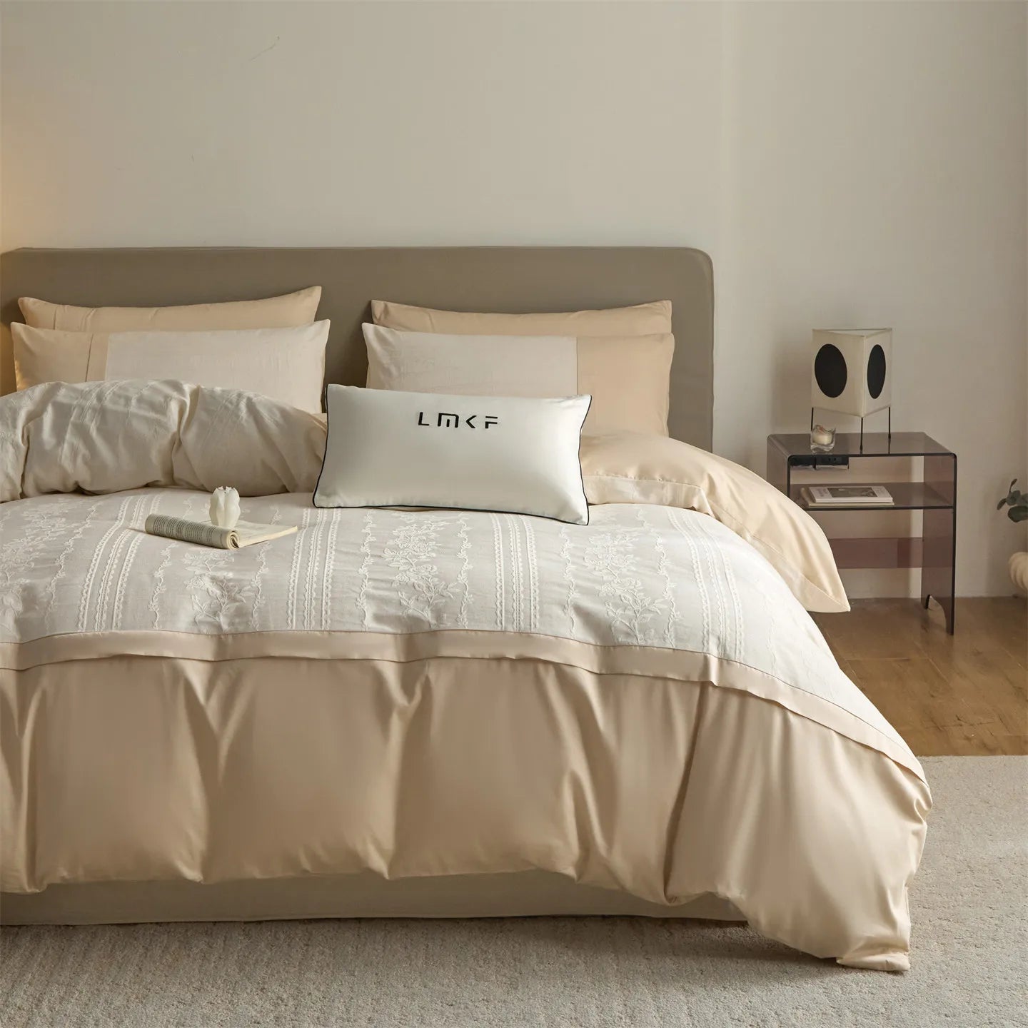 Svetanya Satin Egyptian Cotton Bedding Set Jacquard Reserve