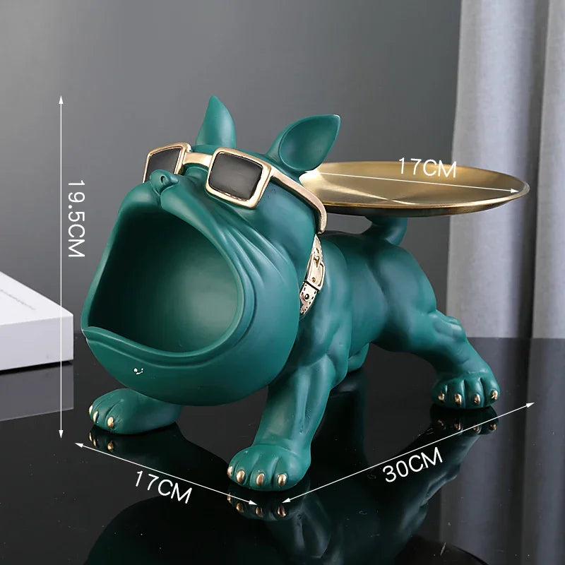 Chic Bulldog Storage Sculpture