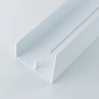 AquaHome White Aluminium Shower Shelf With Hook Wall Mounted Bath Caddy Elite