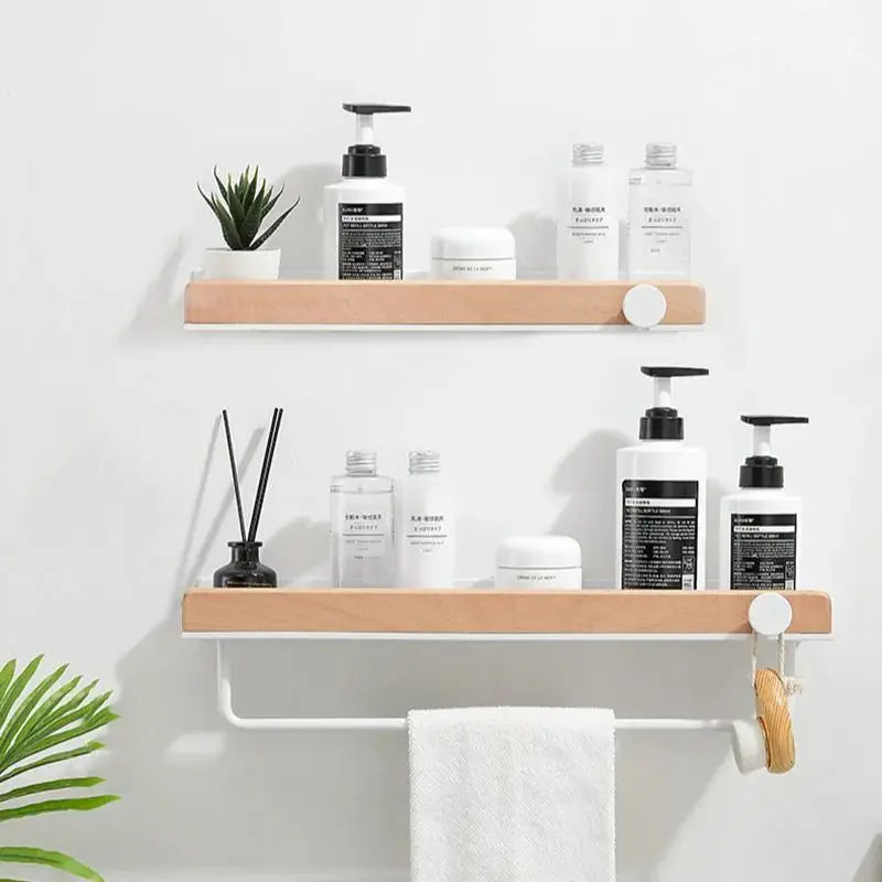 Aluminium Alloy Premium Edition Bathroom Wall Shelf White