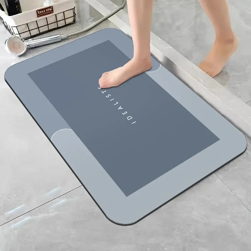 Premium Diatomaceous Bath Mats – Fast-Drying Non Slip Bathroom Rugs