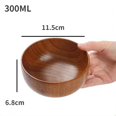 Elegant Jujube Wooden Bowls