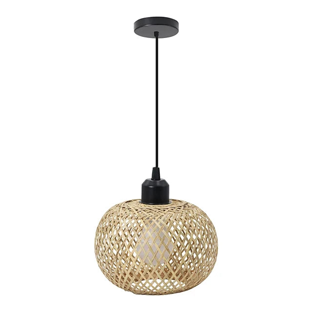 EcoGlow Bamboo Pendant Lamp Rattan Chandelier Handmade Limited Edition