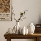 Handmade Matte Pottery Vase | Zen Retro Home Décor
