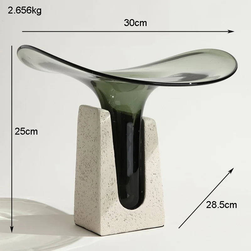 Antique Glass & Resin Luxury Vase | Heritage Statement Home Décor