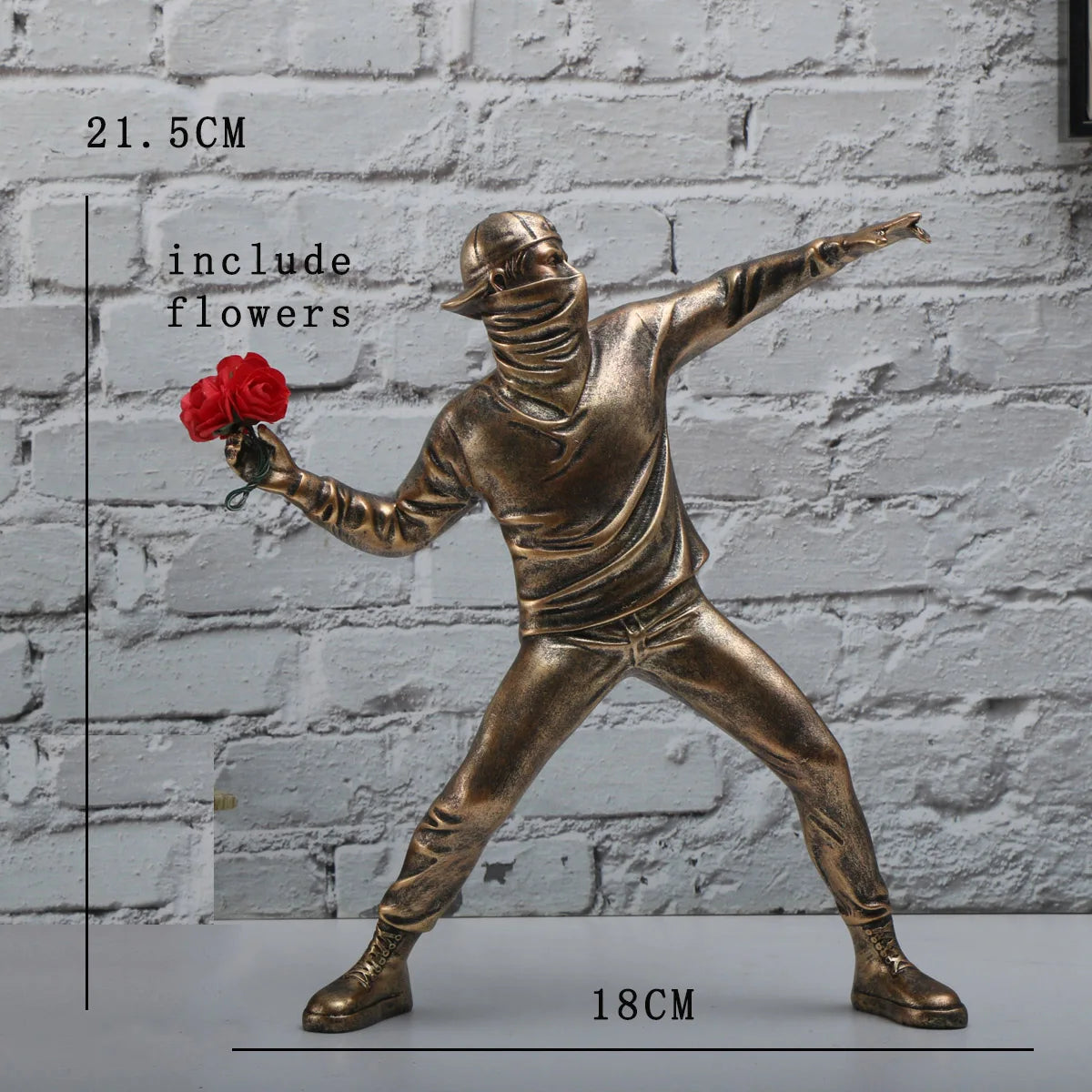 Modern Flower Thrower Figurine