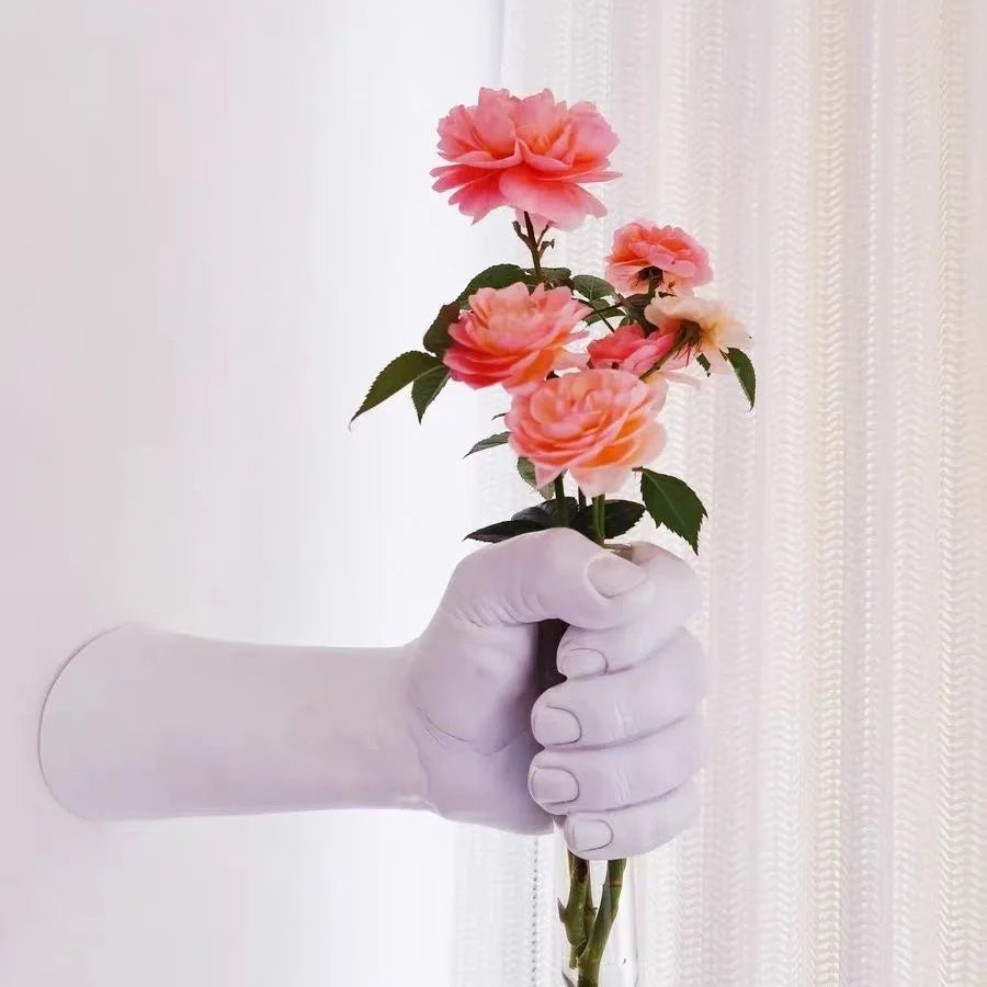 3D Hand Wall Vase | Sculptural Wall Art & Luxury Home Décor