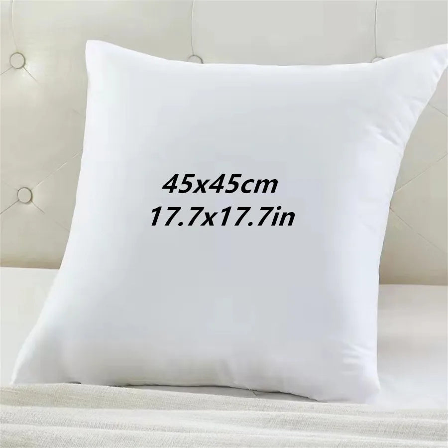 Classic 45x45cm Solid Color Cushion Core Soft Head Pillow Inner PP Cotton Filling Funny Health Care Customized Cushion Filler