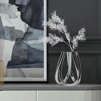 Sculptural Metal Vase | Luxury Modern Home Décor & Gift