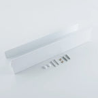 AquaHome White Aluminium Shower Shelf With Hook Wall Mounted Bath Caddy Elite