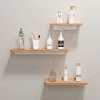 Wooden Bathroom Shelf White Black Gold Kitchen Lavatory Aluminum Beech Wall Mounted Bath Shower Shampoo Soap Storage Rack Holder