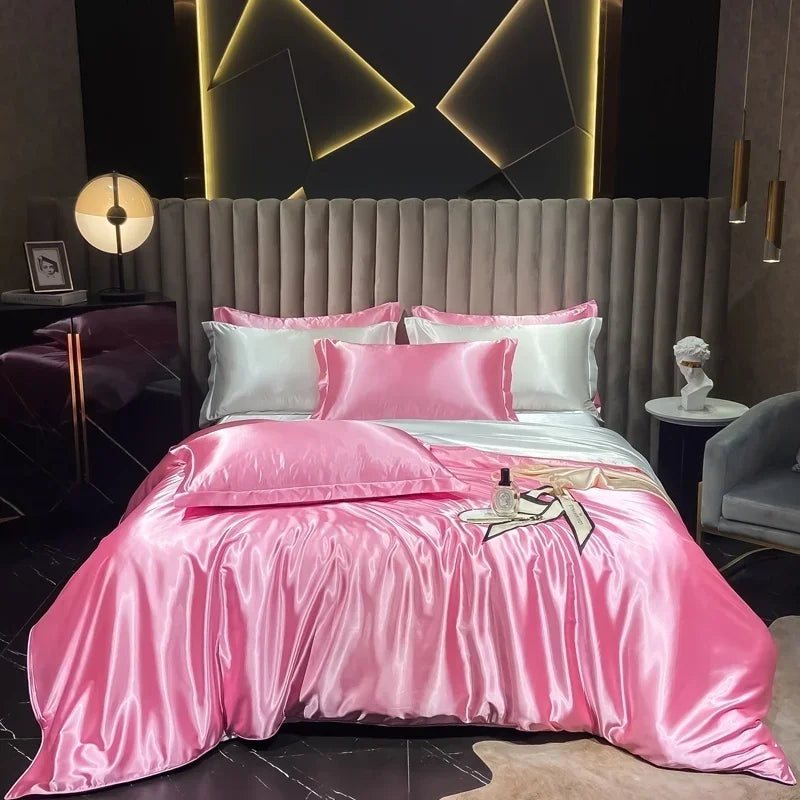 Lan Duo Mao Silk Blend Duvet Cover Set Mulberry Silk Edition