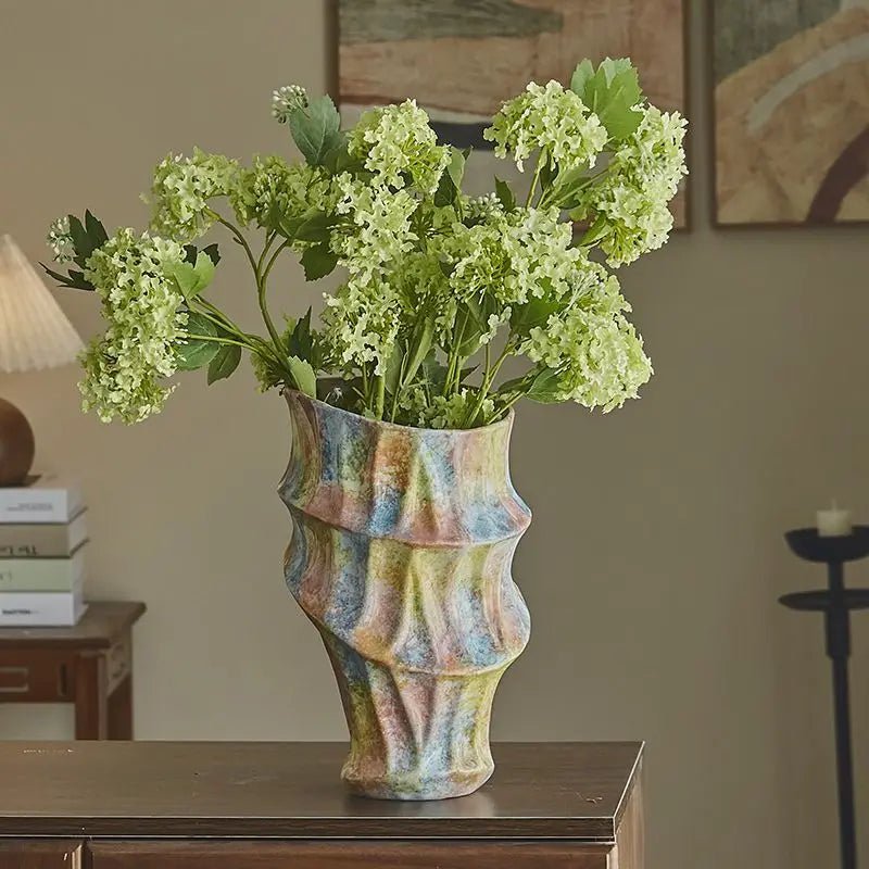 Jingdezhen Long Tube Ceramic Vase | Traditional Chinese Luxury Home Décor