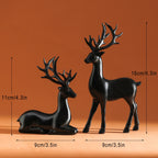 Charming Deer Figurine Set