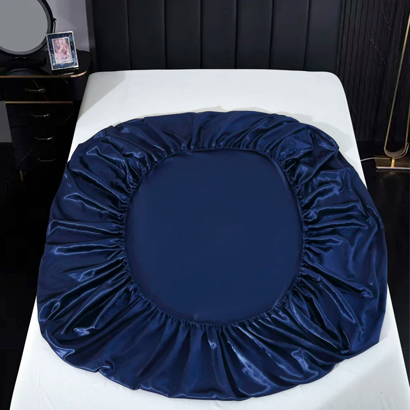 Lan Duo Mao Satin Flatsheet Set Solid Colour Boutique Edition