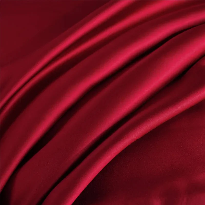 Cha Yu Paicn Natural Silk Fitted Sheet Double King Silk Twill Exclusive