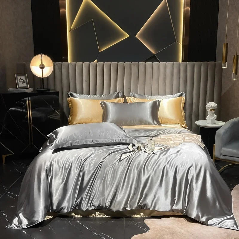 Lan Duo Mao Silk Blend Duvet Cover Set Mulberry Silk Edition