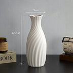 Pure White Ceramic Vase | Timeless Minimalist Home Décor