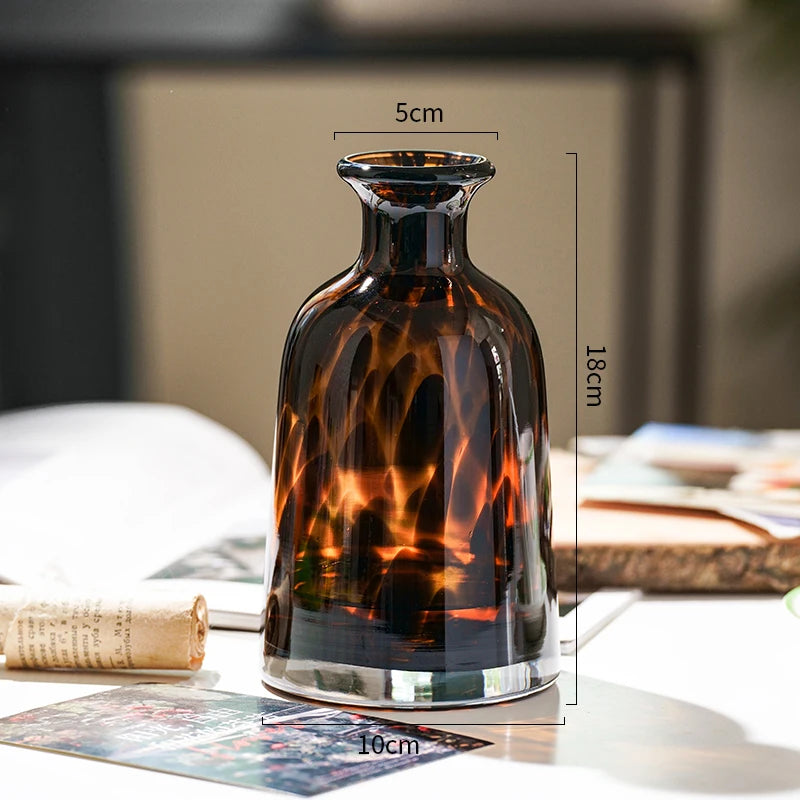 Leopard-Print Glass Vase | Bold Luxury Home Décor Statement Piece