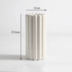 Wide-Mouth Porcelain Flower Vase | Luxury Ceramic Home Décor