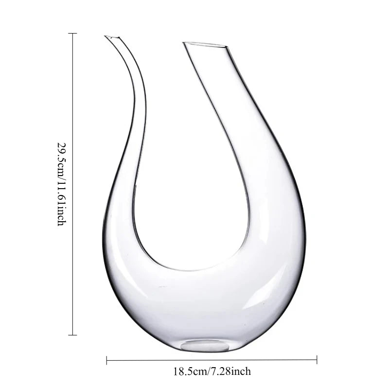 Crystal Wine Decanter Aerator 1500ml – Elegant Barware Essential for the Modern Home Bar