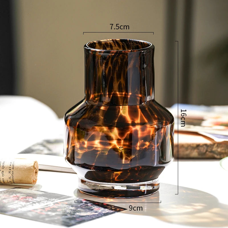 Leopard-Print Glass Vase | Bold Luxury Home Décor Statement Piece