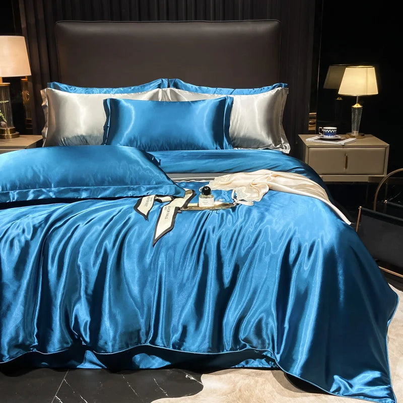 Lan Duo Mao Silk Blend Duvet Cover Set Mulberry Silk Edition