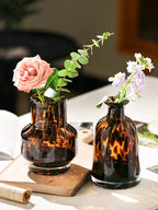 Leopard-Print Glass Vase | Bold Luxury Home Décor Statement Piece
