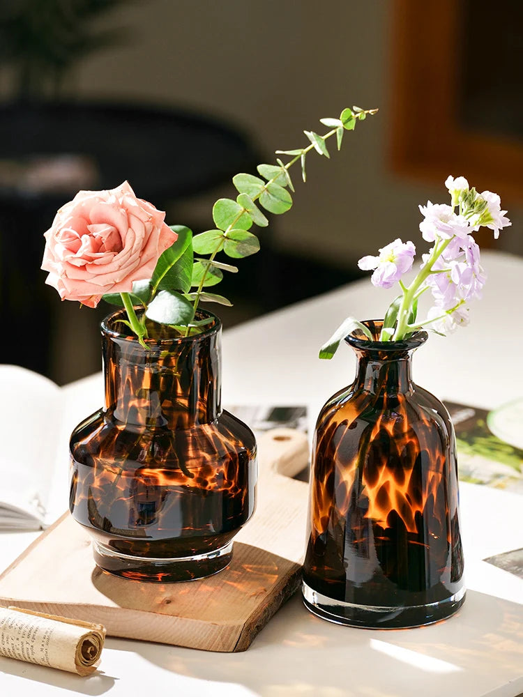 Leopard-Print Glass Vase | Bold Luxury Home Décor Statement Piece