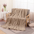 Fluffy Coral Velvet Blanket Flannel Plush Comfortable Thickened and Warm Soft Sofa Throw Blanket for Air-Conditioned Room Luxury