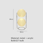Garrault Delord Designer LED Floor Lamp | Chrome & Acrylic Ball | Luxury Living Room Statement Light
